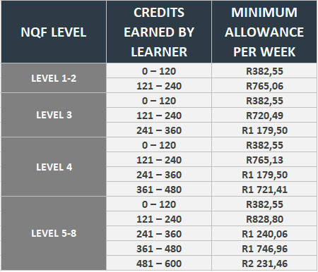 Learnership Allowances 2023