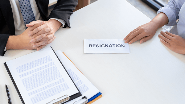 Legal effect of a resignation when attempting to avoid a disciplinary hearing 